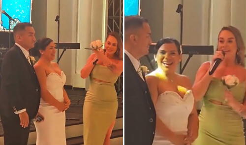 "No fue lo adecuado", reaccionaron usuarios. Foto: composición LR/@riclatorrez/ TikTok ¿Amiga o 'hater'? Jossmery Toledo es viral tras dedicar palabras a novia en su matrimonio