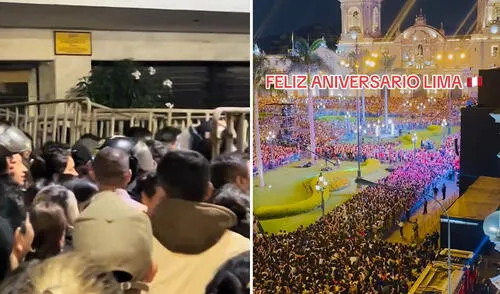 Peruanos derribaron reja en la Plaza de Armas para ingresar a la serenata de Lima: "Mucho caos"