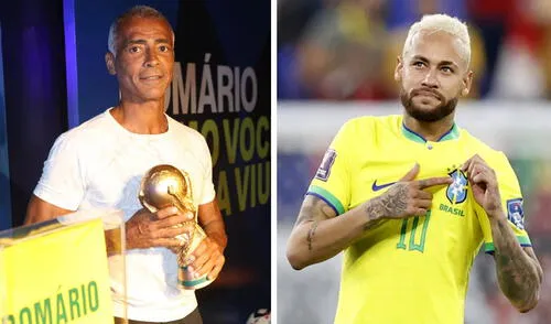 Romário depositó su fe  en Neymar para el resurgir de Brasil a nivel mundial. Foto: composición de LR/AFP/Instagram