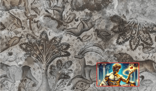 Un agricultor descubrió un mosaico romano de 1.700 años de antigüedad en Turquía. Foto: composición LR/Muy Interesante