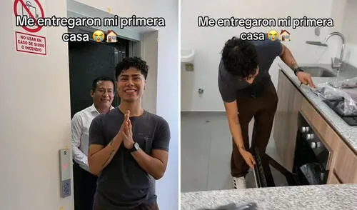Compartió su felicidad con seguidores. Foto: composición LR/ @faulox_/ TikTok Tiktoker ‘Faulox’ celebra la compra de su departamento y agradece a fans: “Todo es gracias a ustedes”
