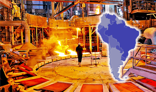 Dos países de Sudamérica lideraron la producción mundial de cobre en 2024.