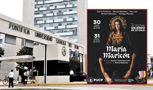 La PUCP reprogramó el 24° Festival Saliendo de la Caja para marzo tras la controversia generada por la obra "María Maricón". El Mincul había solicitado su censura. | Composición LR. La PUCP reprogramó el 24° Festival Saliendo de la Caja para marzo tras la controversia generada por la obra "María Maricón". El Mincul había solicitado su censura.