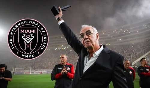 Jorge Fossati salió campeón con Universitario en 2023 y podría volver al Monumental para ver el partido ante Inter Miami. Foto: composición LR/Universitario/X