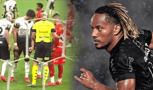 André Carrillo jugó su primer partido de titular con Corinthians en el 2025. Foto: composición LR/Twitter/Corinthians Ángel Romero falló penal que fabricó Carrillo con Corinthians