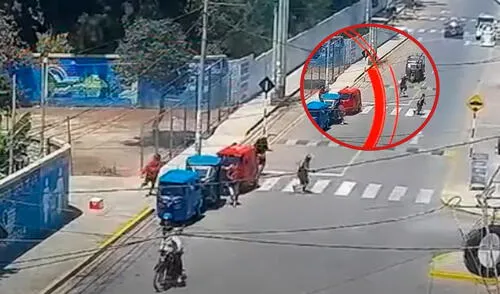 El sujeto huyó rápidamente del lugar salvando su vida tras el ataque/Composición LR/Foto: Panamericana El sujeto huyó rápidamente del lugar salvando su vida tras el ataque/Composición LR/Foto: Panamericana