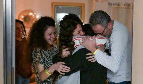 Hamás ha liberado a tres rehenes israelíes el 19 de enero de 2025. Foto: AFP