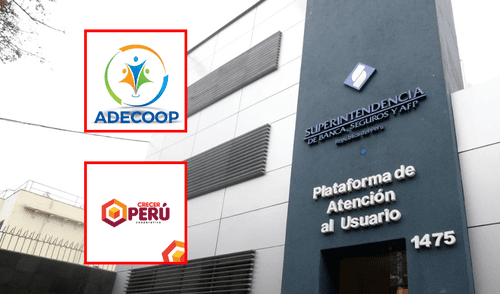 La SBS anunció la disolución de las cooperativas ADECOOP y Crecer Perú.