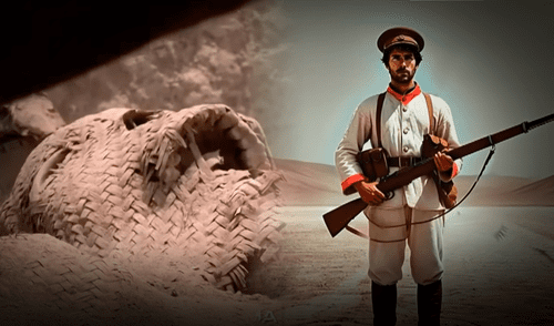 Restos revelan que soldado habría muerto defendiendo al país en la Batalla de Miraflores. Foto: Panamericana Televisión Restos de soldado en el Callao