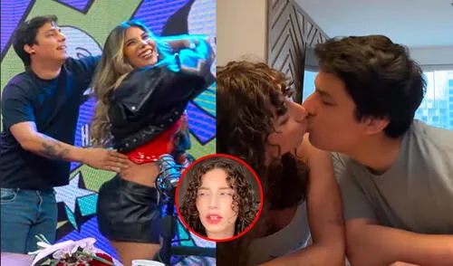 Curwen y Carla Campos oficializaron su relación con un tierno beso.