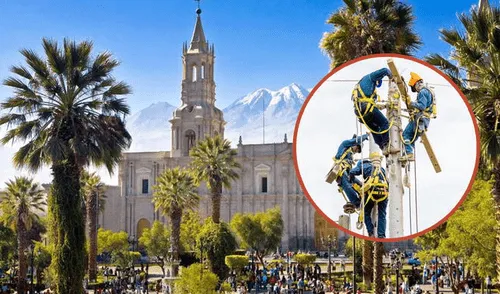 La ciudad de Arequipa sufrirá una serie de cortes de luz, según SEAL. Foto: Andina Seal alerta corte de luz masivo en arequipa