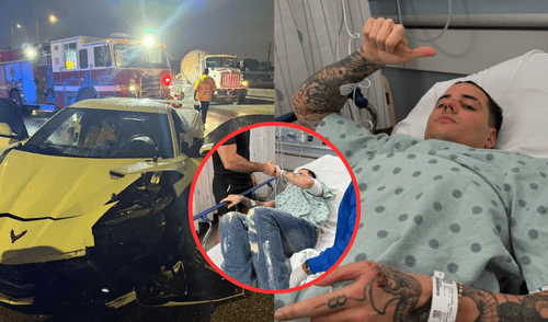 Nesty, exnovio de Mayra Goñi, sobrevivió a un grave accidente automovilístico en Miami
