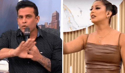 Christian Domínguez y Karla Tarazona discutieron en vivo