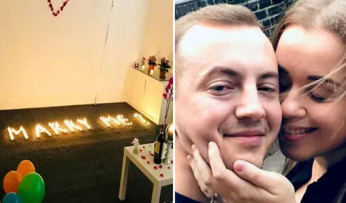 Caso es viral. Foto: composición LR/ TikTok Hombre prendió 100 velas para pedirle matrimonio a su novia, pero quemó su casa: caso es viral