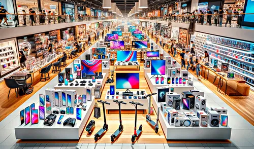 La diferencia de precios con Argentina ha potenciado el comercio local y el turismo de compras hacia Brasil, especialmente en verano. Foto: Chat GPT/IA.