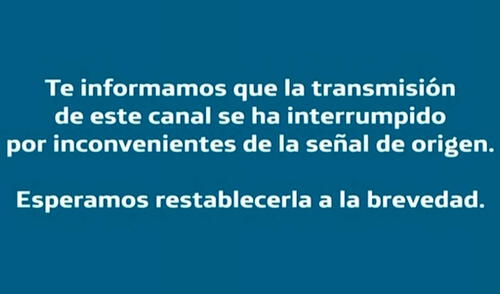 Panamericana Televisión se quedó sin señal.