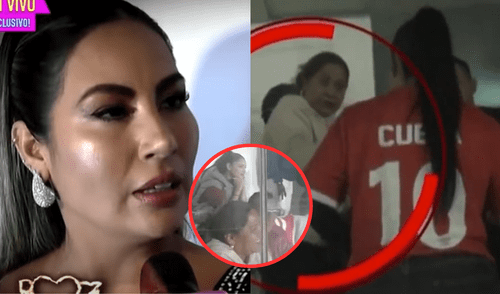 Pamela López se pronunció tras su enfrentamiento con la madre de Christian Cueva en el aeropuerto. Foto: Composición LR/Willax/Panamericana Pamela López se pronunció tras su enfrentamiento con la madre de Christian Cueva en el aeropuerto