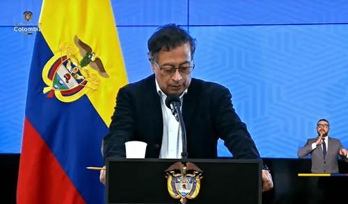 Gustavo Petro cuestionó la falta de información de las autoridades sobre el avance del ELN. Foto: captura de video/X/Presidencia de Colombia. Petro admite "fracaso" en seguridad por violencia de grupos armados en Catatumbo