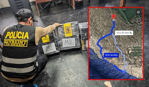 Nuevas rutas de la droga desde Perú a Sudamérica.