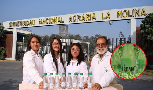 Estudiantes de la UNALM crean una gaseosa natural con hierbas peruanas. Libre de aditivos, busca destacar en el mercado con un enfoque saludable y sostenible. Foto: composición LR Alumnos de la Universidad Nacional Agraria La Molina