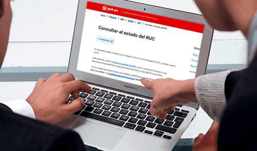 La consulta del estado de tu RUC la puedes hacer a través del portal oficial de la Sunat