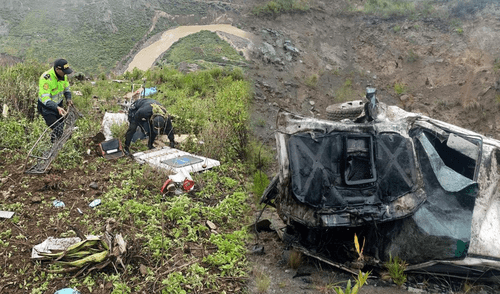 El Minsa está monitoreando la salud de los rescatados. Foto: difusión. medico serums fallece tras volcadura de ambulancia