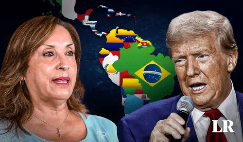 Dina Boluarte comentó que hay "esperanza" de América Latina con el gobierno de Trump. Foto: composición LR / difusión Dina Boluarte comentó que hay "esperanza" de América Latina con el gobierno de Trump. Foto: composición LR / difusión