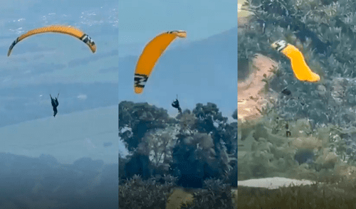 Turista muere trágicamente en Colombia tras caer de un parapente al vacío durante despegue