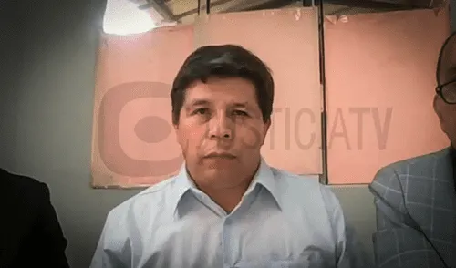 Pedro Castillo solicita arresto domiciliario. Foto: Justicia TV Pedro castillo prision preventiva
