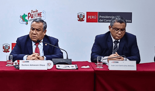 Gustavo Adrianzén respaldó a Juan José Santiváñez en su cargo pese al aumento de inseguridad en el país.