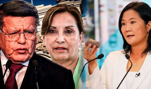 Dina Boluarte es manejada por Keiko Fujimori y César Acuña, afirma Martín Vizcarra. Créditos: Composición GLR Dina Boluarte es manejada por Keiko Fujimori y César Acuña, afirma Martín Vizcarra. Créditos: Composición GLR