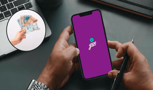 Al realizar una transferencia por Yape, el nombre del destinatario sale de forma abreviada