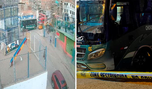 Balean bus de la empresa Etcimosa en San Juan de Miraflores: niña de 6 años y el chofer resultaron heridos