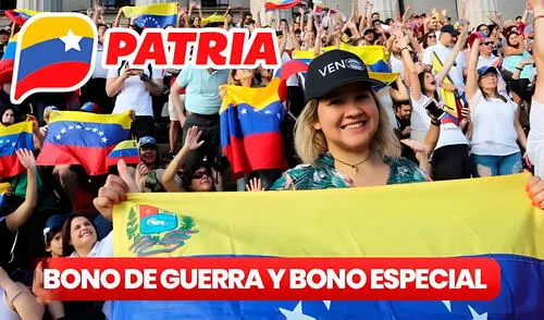 El Bono de Guerra y el Primer Bono Especial se entregan mensualmente mediante el Sistema Patria