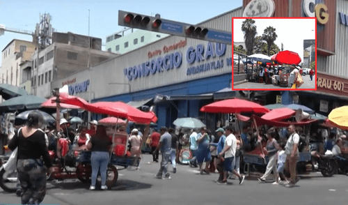 comerciantes en triciclos aumenta trafico en Lima
