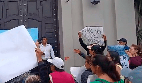 Comerciantes del mercado '9 de octubre' exigen hablar con el alcalde de La Victoria. Foto: difusión La Victoria