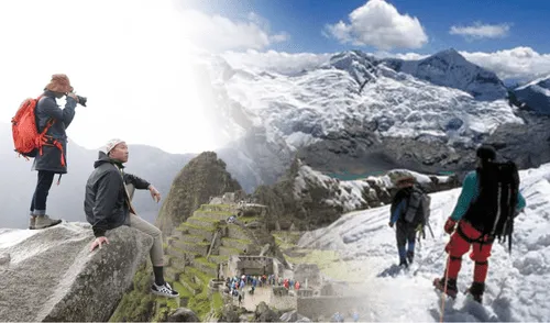 personas haciendo turismo en Perú