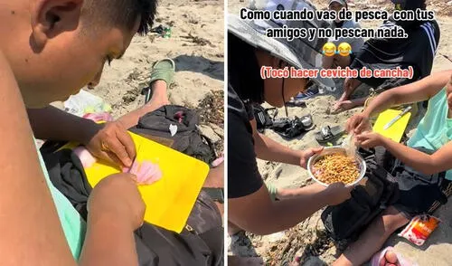 Peruano fue de pesca con sus amigos para preparar ceviche, pero no salió como esperaban: “Las risas no faltaron”