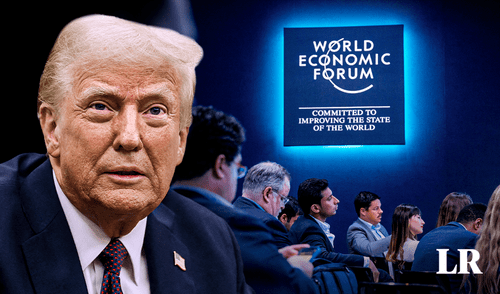 Donald Trump hizo acto de presencial virtual en el WEF