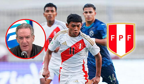 Eddie Fleischman criticó con dureza a la FPF tras el amargo debut de Perú en el Sudamericano Sub-20. Foto: composición LR/La Bicolor/X/captura de YouTube/'Full deporte'