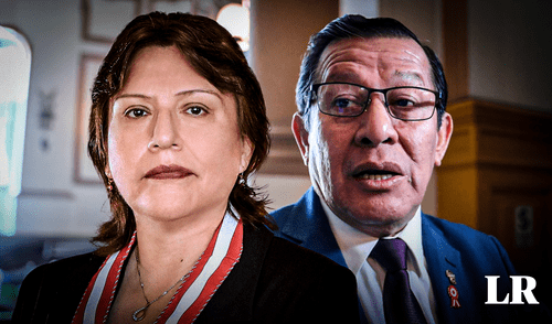 Eduardo Salhuana en contra de la fiscal de la Nación. Foto: composiciónLR/difusión Eduardo Salhuana en contra de la fiscal de la Nación.