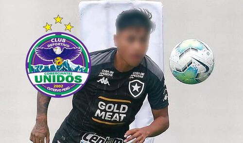 Comerciantes Unidos se reforzó con futbolista peruano que jugó en Botafogo en el 2020.