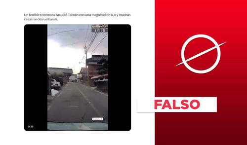 El sismo que se muestra en el video no es actual. Foto: captura de X larepublica.pe