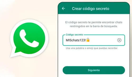 Podrás usar cualquier palabra o emoji como clave en WhatsApp. Foto: Meta Podrás usar cualquier palabra o emoji como clave en WhatsApp. Foto: Meta