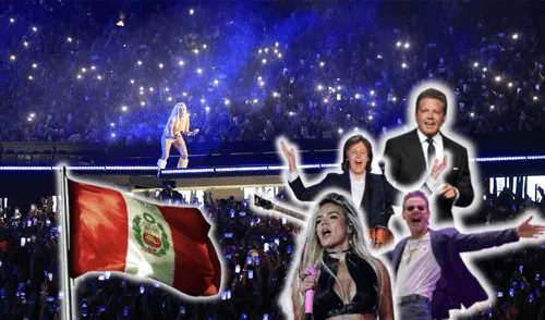 El Perú recibió artistas internacionales en 2024 como Paul McCartney, Karol G, etc.