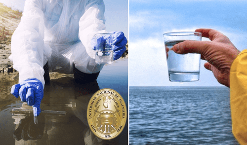 El dispositivo emplea dos procesos avanzados: la desionización capacitiva y la desinfección con dióxido de cloro (ClO2). Foto: composición LR/Andina/UNI/México Ambiental Proyectos de la UNI