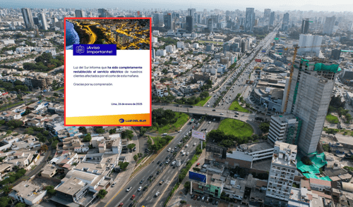 comunicado de Luz del Sur