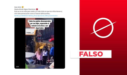 El suceso del video pone de relieve un ataque armado en una escuela. Foto: captura de X larepublica.pe