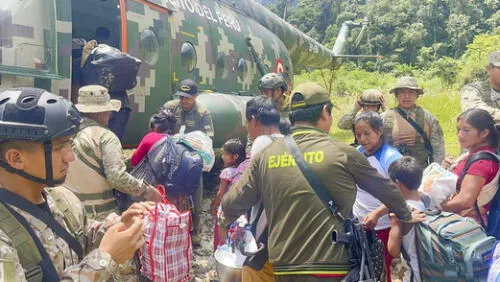 Ejército peruano rescató a comunidad nativa de Amazonas. larepublica.pe