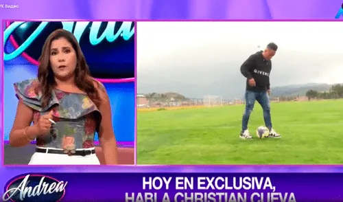 Andrea Llosa tuvo en su primer programa del 2025 al futbolista del Cienciano, Christian Cueva